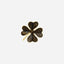 BROCHE SHAMROCK ÉMAILLÉE GRIS ANTHRACITE