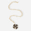 SHAMROCK ENAMELED LONG NECKLACE