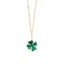 SHAMROCK ENAMELLED LONG NECKLACE